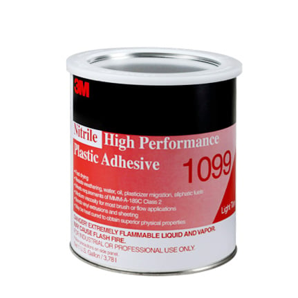 3M Nitrile High Performance Plastic Adhesive 1099 Tan, 1 Gallon