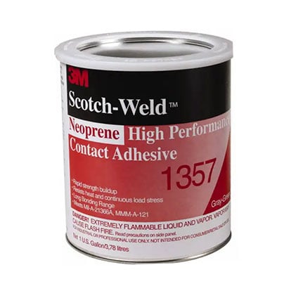 3M 1357 Neoprene High Performance Contact Adhesive Gray 1 gal Can