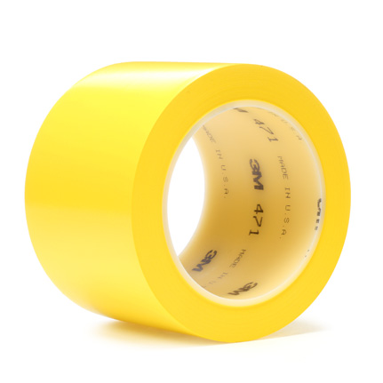 Pack-n-Tape  3M 471 Vinyl Tape Yellow, 2 in x 36 yd, 24 per case Bulk -  Pack-n-Tape