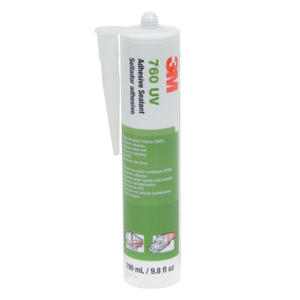 3M Adhesive Sealant 760 UV, Gray, 290 ml Cartridge