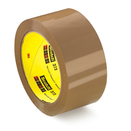 3M - Box Sealing & Label Protection Tape; Tape Number: 373+; Overall  Thickness: 1.6 mil; Overall Length: 54.68; Overall Width: 2; Color:  Transparent; Tensile Strength: 30 lb/in; Adhesive Type: Hot Melt - 60811155  - MSC Industrial Supply