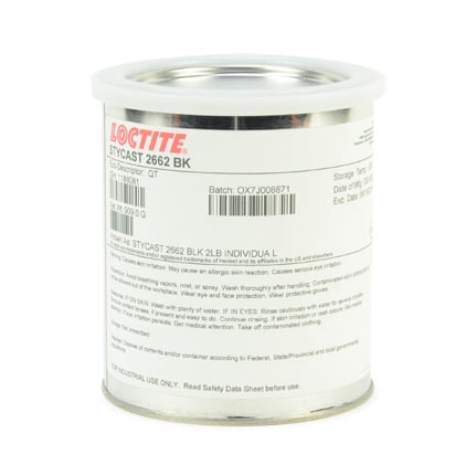 Henkel Loctite STYCAST 2662 High Temp Epoxy Encapsulant Black 1 qt Can