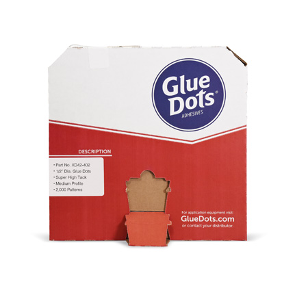 Dot Shot Glue Dots Pro Glue Dots Medium Profile 1/2 Clear 2000/roll Gd115  : Target