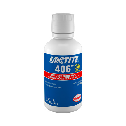 Loctite Ecuador - LOCTITE 406 - Adhesivo instantáneo. * Nueva fórmula que  soporta hasta 120°C. * Insensible a superficies con amplio rango de  aplicaciones. * Adhiere materiales que otros adhesivos instantáneos no