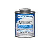 IPS Adhesives Weld-On 40 Acrylic Plastic Cement, Solvent Based Adhesive  Clear 1 pt Kit