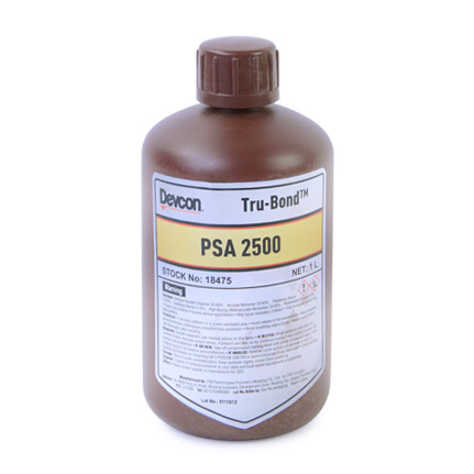 ITW Performance Polymers Devcon Tru-Bond PSA 2500 UV Cure Adhesive Clear 1 L Bottle