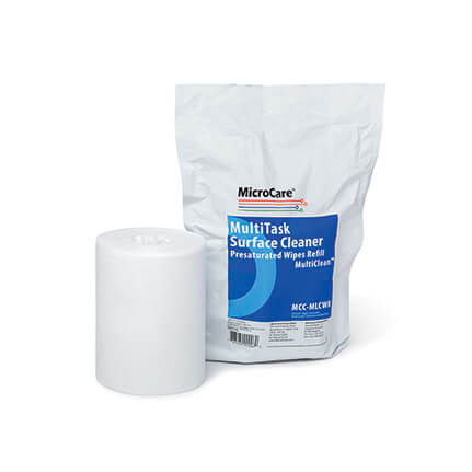 MicroCare MultiClean™ MultiTask Surface Cleaner Wipes Refill, Bag of 100