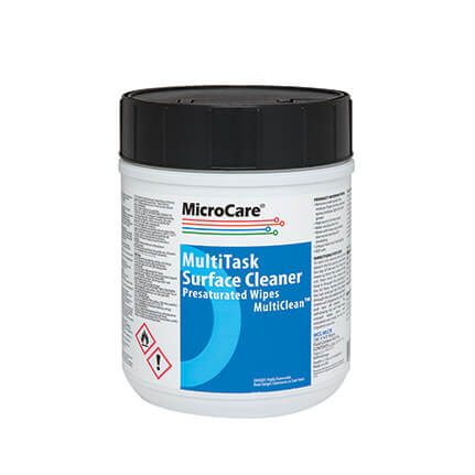 MicroCare MultiClean™ MultiTask Surface Cleaner Wipes, Tub of 100