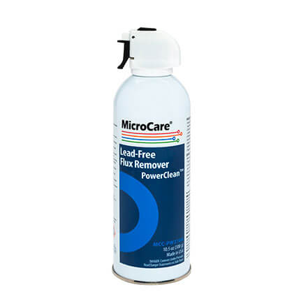 MicroCare MCC-PW210A PowerClean™ Lead-Free Flux Remover, 10.5 oz. Cans