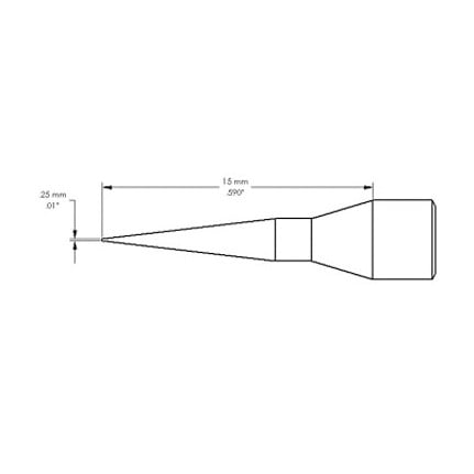 OKi PHT-652017 Conical Tip 0.25 mm x 15 mm