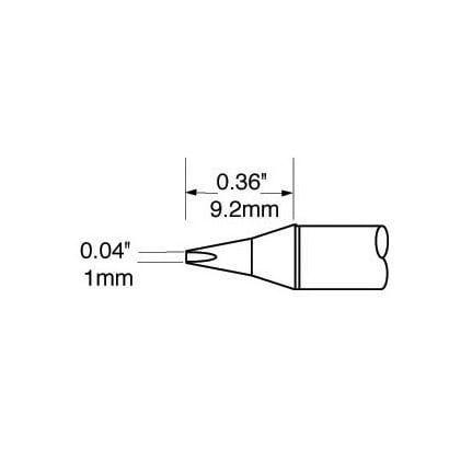 OKi SFP-CH10, 30° Chisel Cartridge 1 mm x 9.2 mm