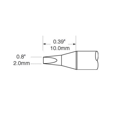 OKi SFV-CH20 Chisel Tip 2 mm x 11 mm