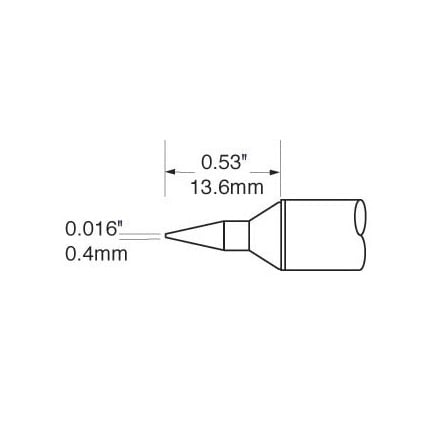 OKi SFV-CNL04 Conical Tip 0.4 mm x 13.6 mm