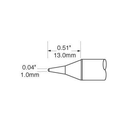 OKi SFV-CNL10 Conical Tip 1 mm x 13 mm