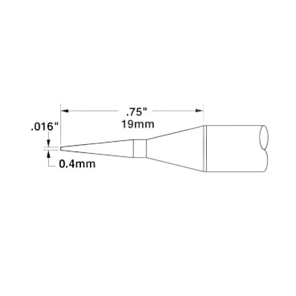 OKi SSC-745A Bevel Tip 0.4 mm x 19 mm