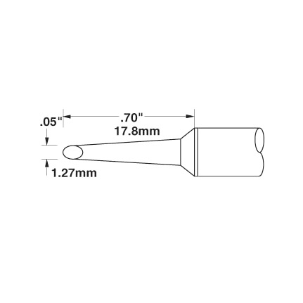 OKi SSC-767A Cartridge Hoof 1.27 mm x 17.8 mm