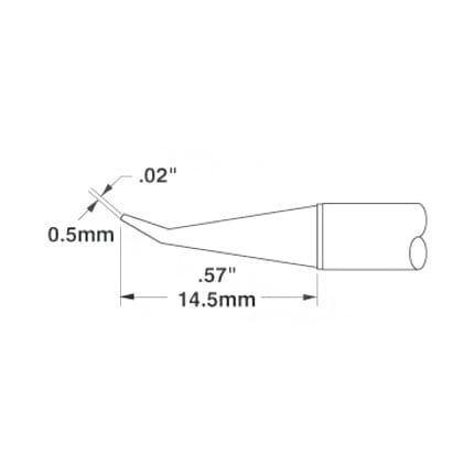 OKi STTC-144 Sharp Bent Tip 0.5 mm x 14.5 mm