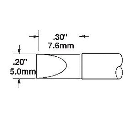 OKi STTC-817 Extra Large Chisel Tip 5 mm x 7.6 mm