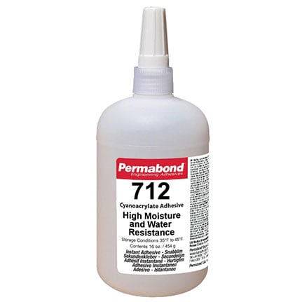 Permabond 712 Cyanoacrylate Adhesive 1 lb Bottle