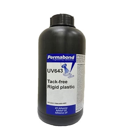 Permabond UV643 Light Cure Acrylic Adhesive 1 L Bottle