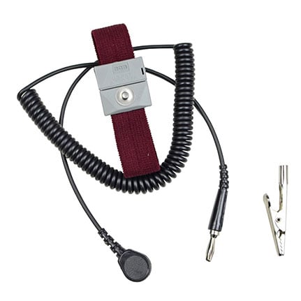 SCS 2214 Adjustable Wrist Strap With Extended Coiled Cord 5 in