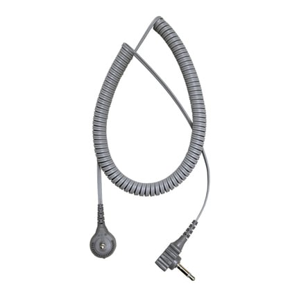 SCS 2360R, 2300 Series Dual Conductor Coiled Cord with Right Angle Plug 5 ft