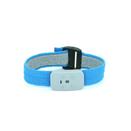 SCS 2368 Adjustable Dual Conductor Fabric Wrist Band Turquoise