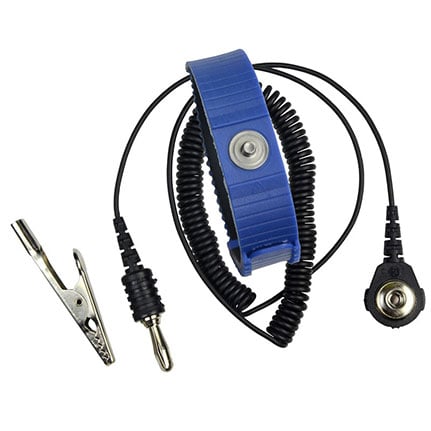 SCS 4650 Wrist Strap Set Blue 4 mm