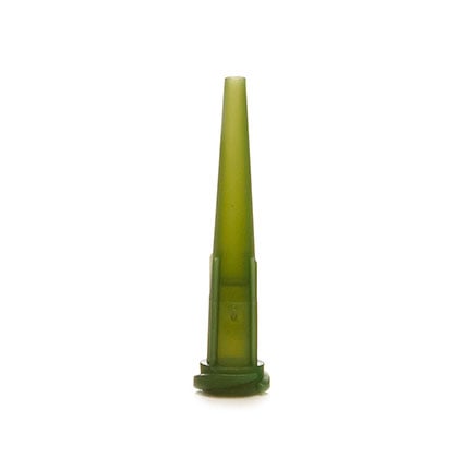 Techcon EA14TT-1 1/4 TT Series UV Blocking Tapered Flow Tip Olive 14 ga x 1.25 in