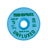 Techspray 1832 Unfluxed Desoldering Braid Green 5 ft